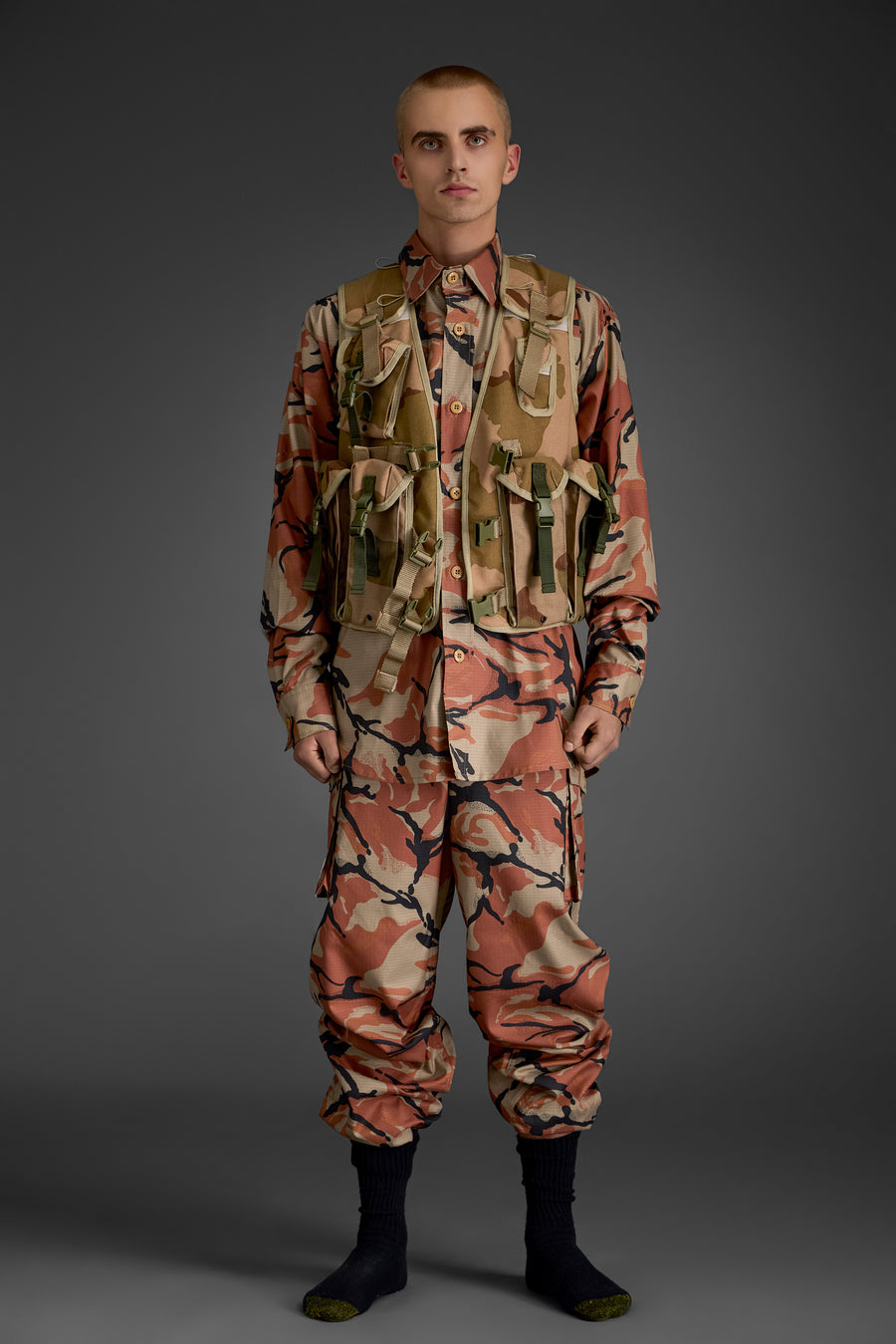 Military Tactical Vest - Desert Camo